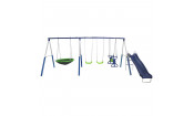 Детский комплекс DFC качели, качели-гнездо и горка 76208 Детский комплекс DFC качели, качели-гнездо и горка 76208